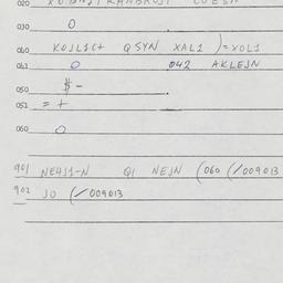 Eastern questionnaire, answ...