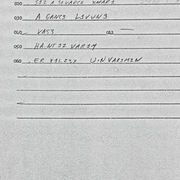 Eastern questionnaire, answ...