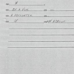 Eastern questionnaire, answ...