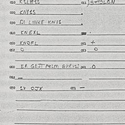 Eastern questionnaire, answ...