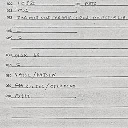 Eastern questionnaire, answ...