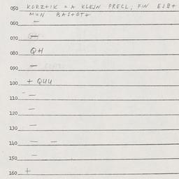 Eastern questionnaire, answ...