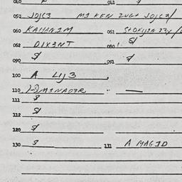Eastern questionnaire, answ...
