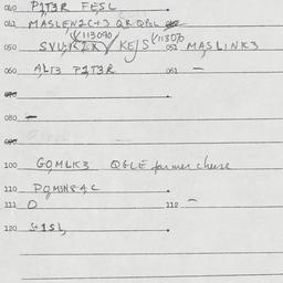 Eastern questionnaire, answ...