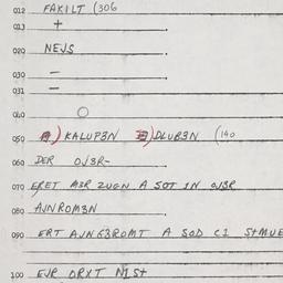 Eastern questionnaire, answ...