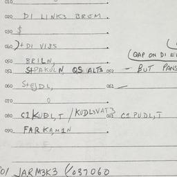 Eastern questionnaire, answ...