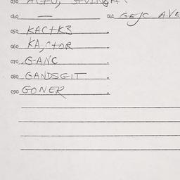 Eastern questionnaire, answ...