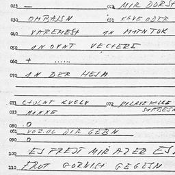 Eastern questionnaire, answ...