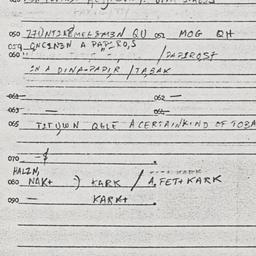 Eastern questionnaire, answ...
