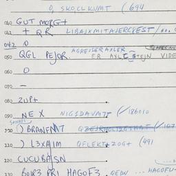 Eastern questionnaire, answ...
