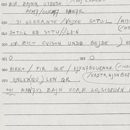 Eastern questionnaire, answ...