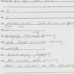 Eastern questionnaire, answ...