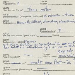 Western questionnaire, answ...