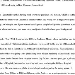 Oral history interview with...