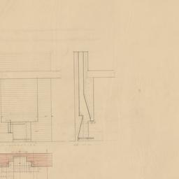 Fireplace plan, section, el...