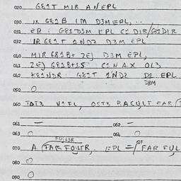 Eastern questionnaire, answ...