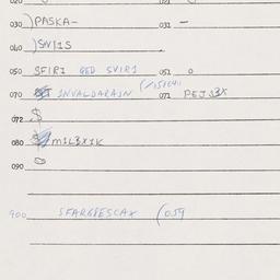 Eastern questionnaire, answ...