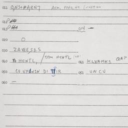 Eastern questionnaire, answ...
