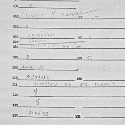 Eastern questionnaire, answ...