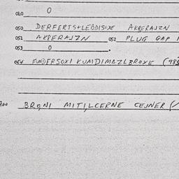 Eastern questionnaire, answ...