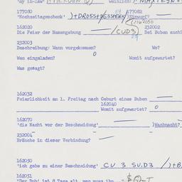 Western questionnaire, answ...