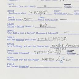 Western questionnaire, answ...