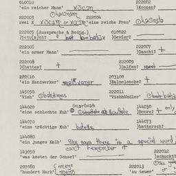 Western questionnaire, answ...