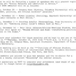 Correspondence, 2004-09-17....