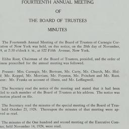Board Meeting - 14th Annual...
