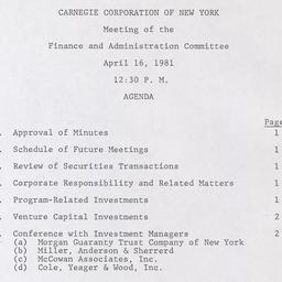 Meeting of the Finance and ...
