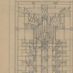 Water lilies glass screen d...
