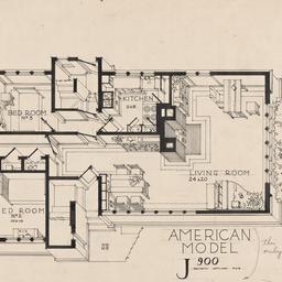 Isometric first floor plan