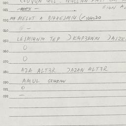 Eastern questionnaire, answ...