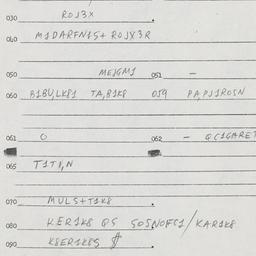 Eastern questionnaire, answ...