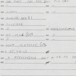 Eastern questionnaire, answ...