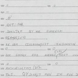Eastern questionnaire, answ...