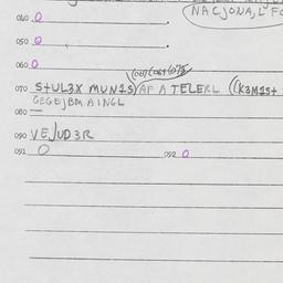 Eastern questionnaire, answ...