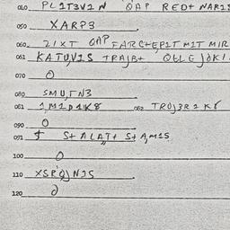 Eastern questionnaire, answ...
