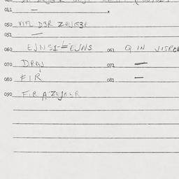 Eastern questionnaire, answ...
