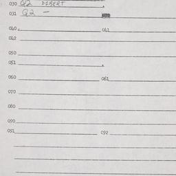 Eastern questionnaire, answ...