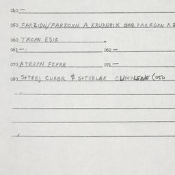 Eastern questionnaire, answ...
