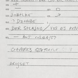 Eastern questionnaire, answ...