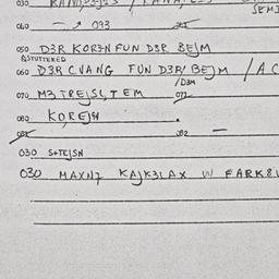 Eastern questionnaire, answ...