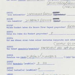Western questionnaire, answ...