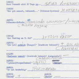 Western questionnaire, answ...
