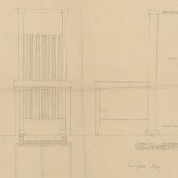 Dining room chair elevation...