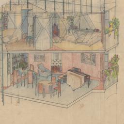 Interior view, two levels