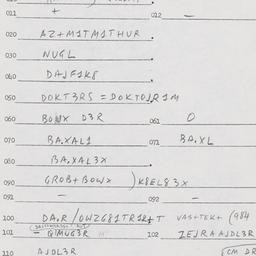 Eastern questionnaire, answ...