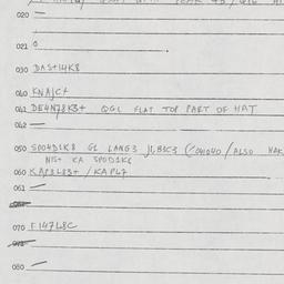Eastern questionnaire, answ...