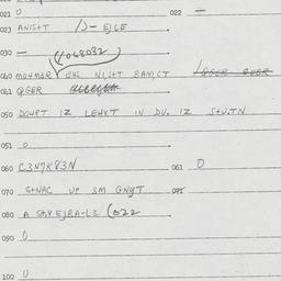 Eastern questionnaire, answ...